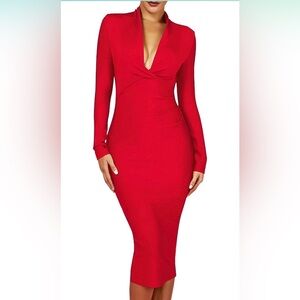 Red Bandage Boutique Dress - Medium